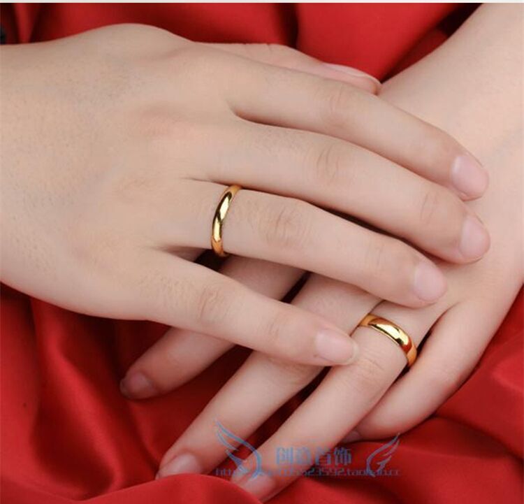 Việt Nam giả vàng giả không phai 24k nữ trang 999 cá tính nữ Tôn Ngộ Không cát vàng bó sát nhẫn nam nhẫn kim cương