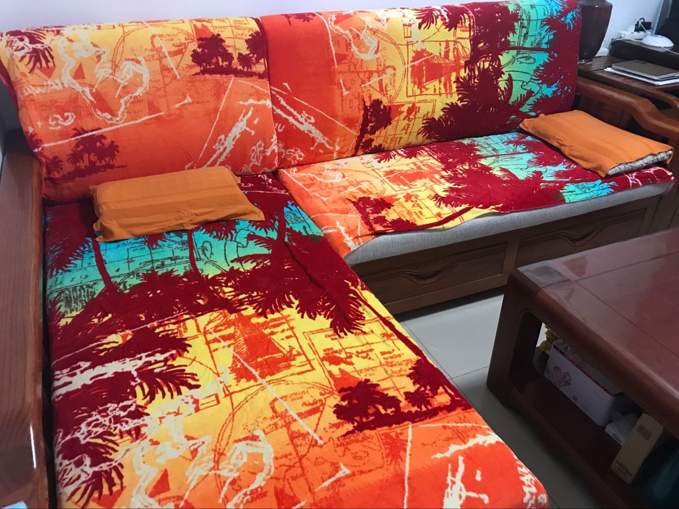 Exit Europe pure cotton cut suede ultra-soft lengthened bath towels-enthusiastic Hawaiian (cut mark)