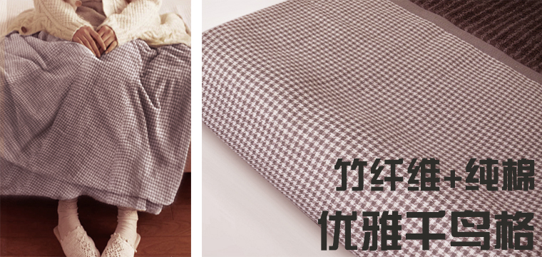 Foreign Trade Days Single Bamboo Fiber Pure Cotton Gauze Double thousands of birds Gya hair towels quilts by towel blanket