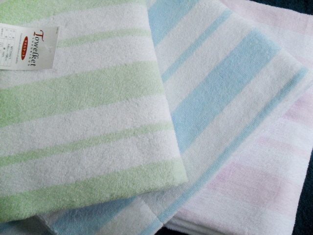 Special price Foreign Trade Day Single wool towels Pure Cotton Towel Bed Linen Water Absorbent and Striped Summer style