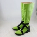 Jojos Bizarre Adventure Mistad Part 5 Green Cos Shoes Anime Cosplay Mens Boots Customized - Cosplay