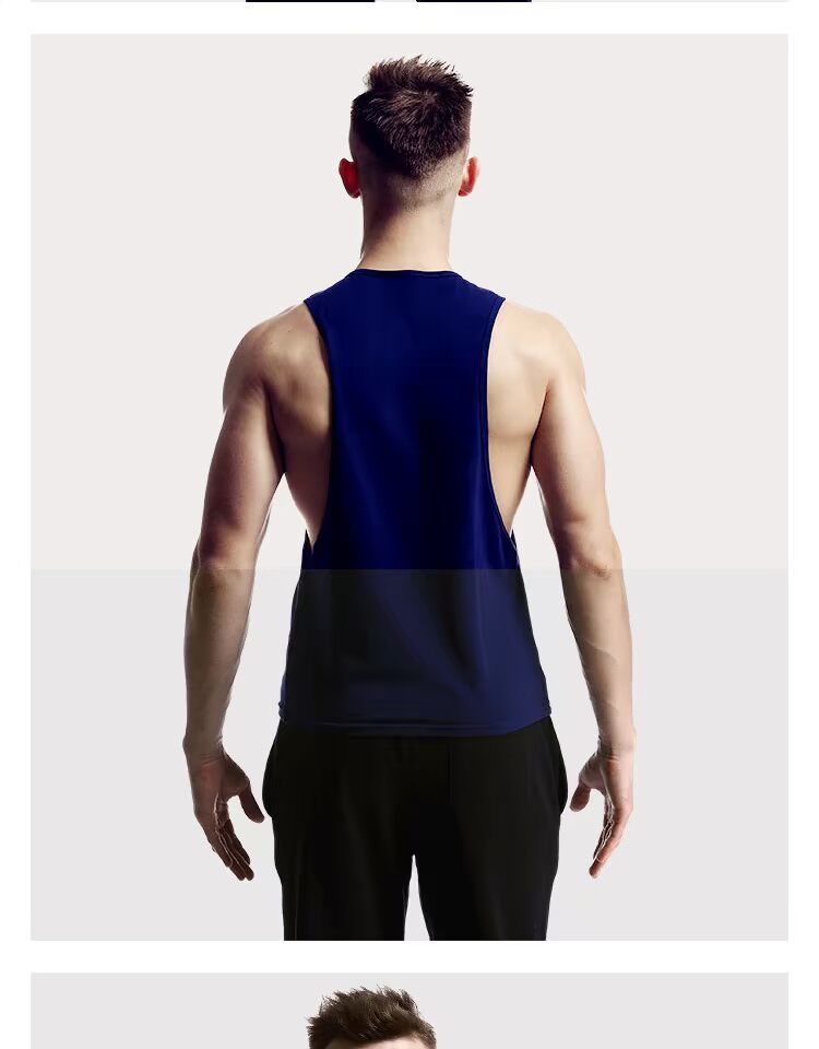 Thời trang nam vest thời trang thư thể thao vest cotton áo len mùa hè đáy chạy thể dục lỏng tay áo ngắn tay bán áo lót nam