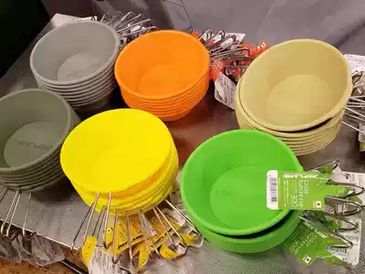 Japanese UNIFLAME Colorful Camp Bowl Travel Camping Camping Picnic Utensils Folding Silicone Bowl Bowl Outdoor