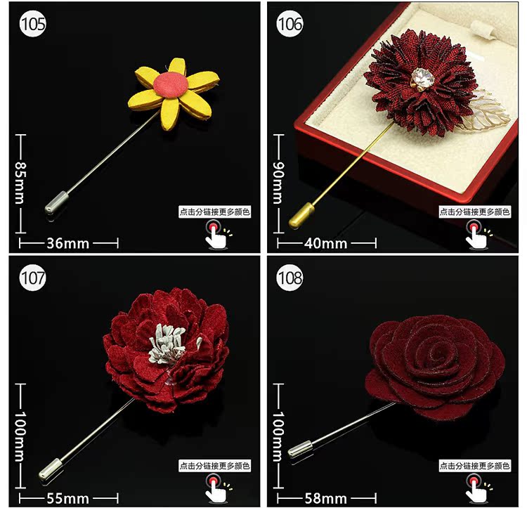 Broche Lovers en Fils de soie - Ref 1178005 Image 97