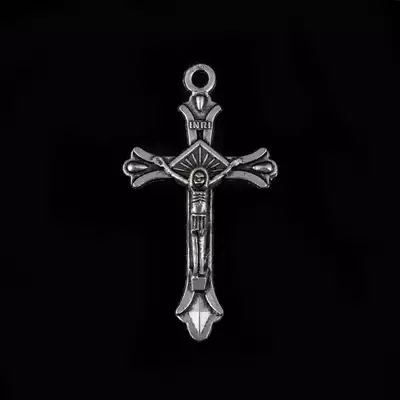 Catholic sacred art Cross bitter pendant