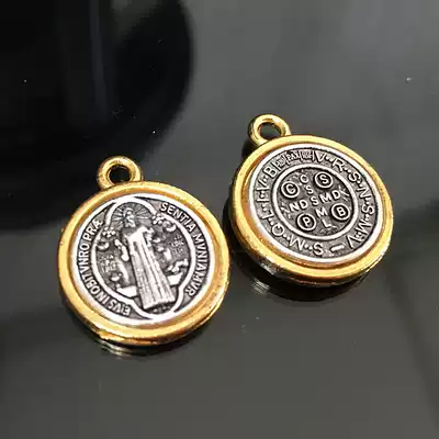 The Catholic holy art St Benedict card 1.5 cm