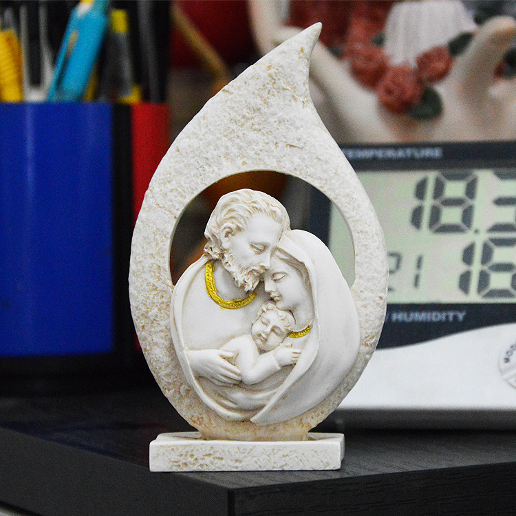 Catholic Saints' Holy Family Three Resin Small Pendulum 12 5cm