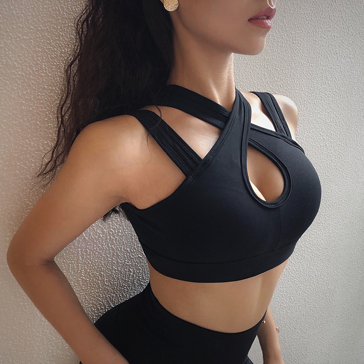 Peach Girl Sexy cường độ cao Sốc hấp thụ kiểu dáng thể thao Bra Beauty Back Đồ lót thể hình chuyên nghiệp Mùa thu áo tank top gym