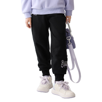 Balabala childrens clothing childrens casual pants girls autumn and winter clothing medium and large childrens warm trousers fashionable and trendy pants