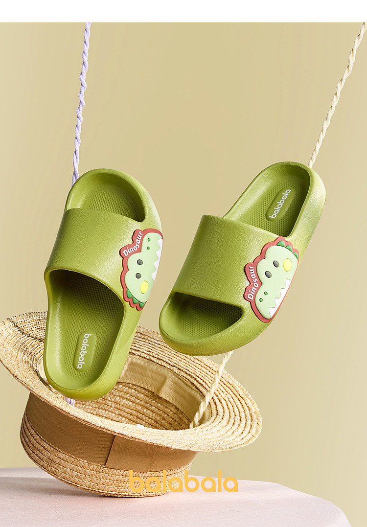 Balabala Children's Shoes Kids' Slippers Boys Girls Bathroom Shoes Home Summer Cartoon Sandals Casual Versatile — 35