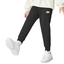 Balabala casual pants for boys and girls childrens autumn and winter trousers medium and large childrens warm velvet pants simple sports style