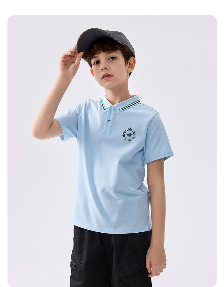 Balabala Short-Sleeved Polo Shirt 2024 New Arrival Children's Clothing — 30
