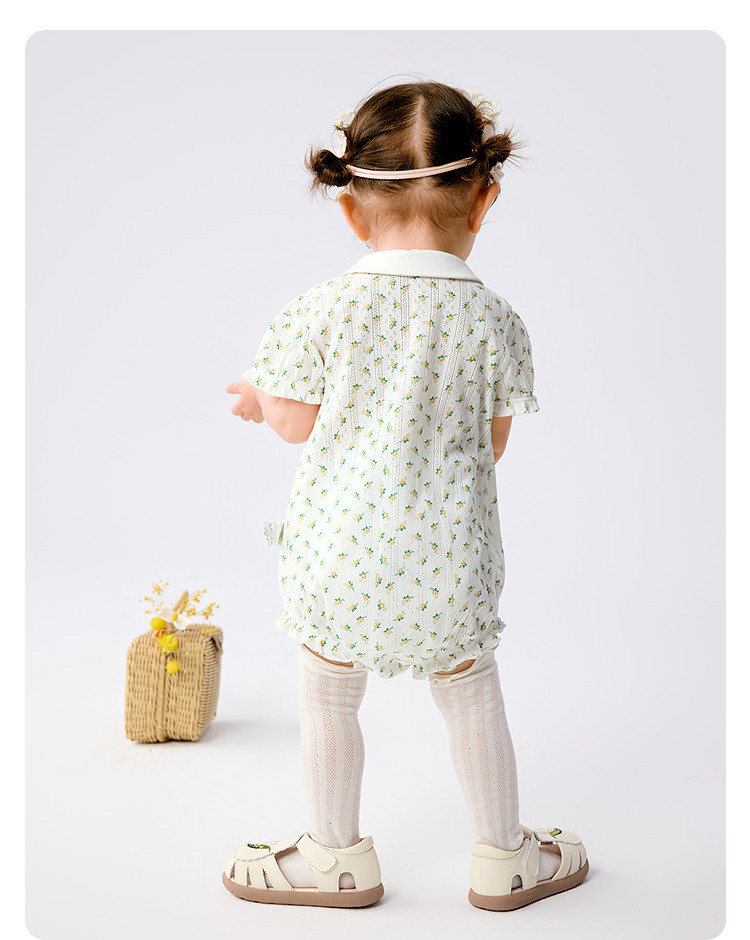 Balabala Children's Clothing Newborn Baby Clothes Full-Month Baby Jumpsuit Infant Romper Triangle Autumn Outfit Two-Piece Set — 71