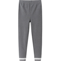 (Same style in the mall) Balabala girls trousers color matching leggings autumn 2024 new style trousers elastic slim fit