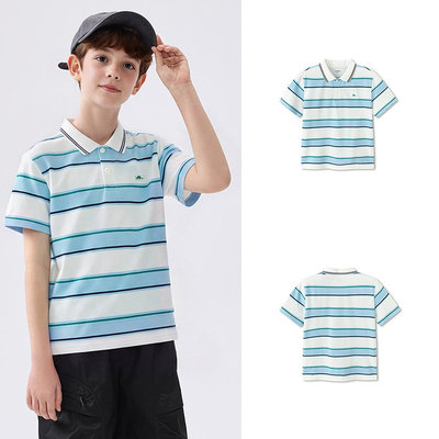 Balabala Short-Sleeved Polo Shirt 2024 New Arrival Children's Clothing — 7