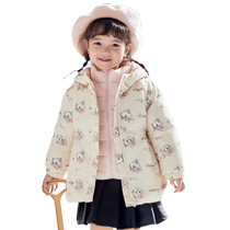 (Same style in the mall) Balabala childrens clothing girls down jacket autumn and winter childrens two-piece set