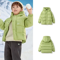 Яркий зелено-белый утиный пух