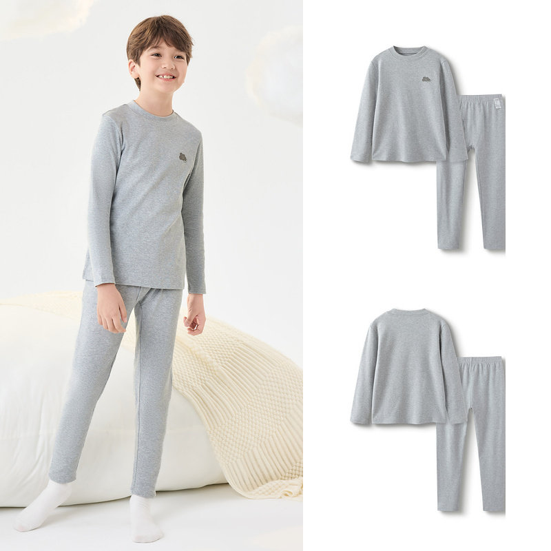 Balabala Boy Fall and Winter Thickened Thermal Underwear — 7
