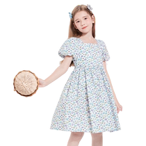 Bala Bala Children Dress Girl Dress Girl Dress Dress Летнее Платье Cuhk Child Sweet Sweet Sweet Land And