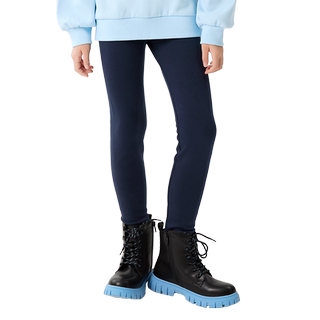 巴拉巴拉童装儿童加绒打底裤冬装女童加厚保暖秋冬长裤子洋气百搭