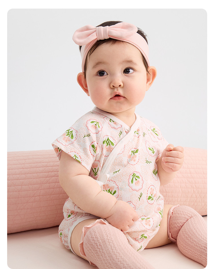 Balabala Children's Clothing Newborn Baby Clothes Full-Month Baby Jumpsuit Infant Romper Triangle Autumn Outfit Two-Piece Set — 43
