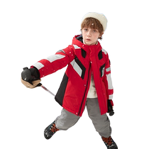 Balabala childrens down jacket waterproof childrens clothing 2022 new autumn and winter pilot cute style jacket trendy and cool
