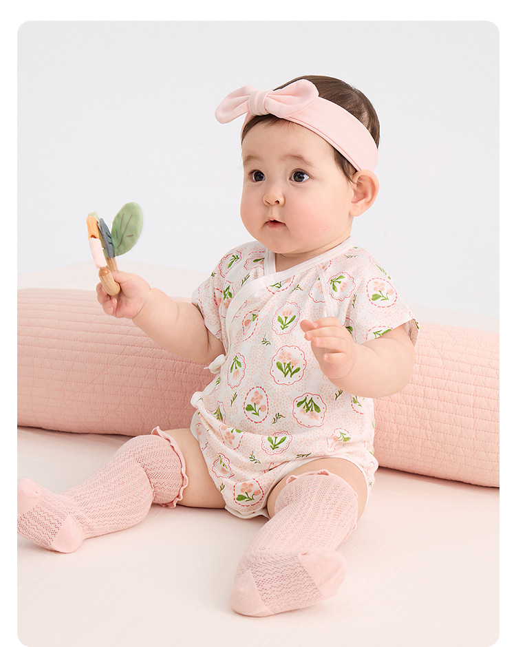 Balabala Children's Clothing Newborn Baby Clothes Full-Month Baby Jumpsuit Infant Romper Triangle Autumn Outfit Two-Piece Set — 44