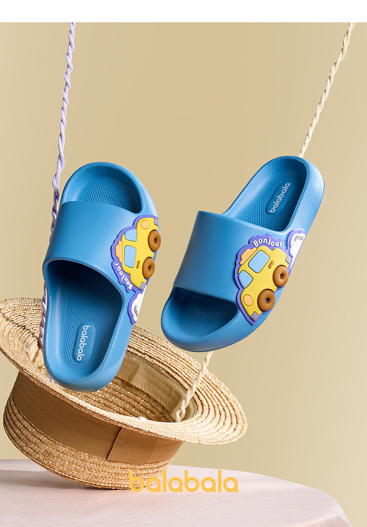 Balabala Children's Shoes Kids' Slippers Boys Girls Bathroom Shoes Home Summer Cartoon Sandals Casual Versatile — 28