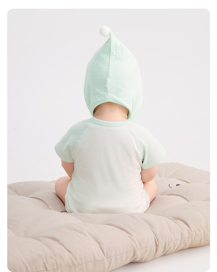 Balabala Children's Clothing Newborn Baby Clothes Full-Month Baby Jumpsuit Infant Romper Triangle Autumn Outfit Two-Piece Set — 40