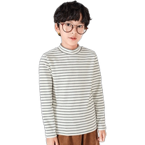 Balabala childrens long-sleeved T-shirt autumn and winter thickened boys bottoming shirt girls autumn clothes thermal underwear half turtleneck