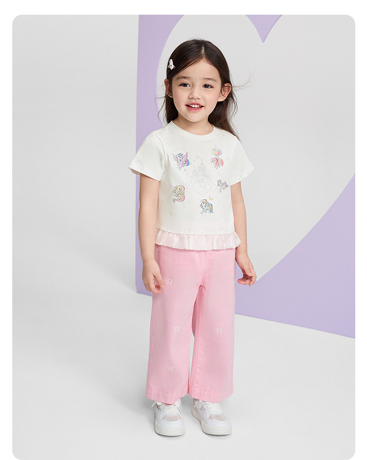 [My Little Pony Ip] Balabala Kidsren's Clothing Kidsren's Short-Sleeved T-Shirt Girls Baby 2026 New Baby Summer Clothing — 21