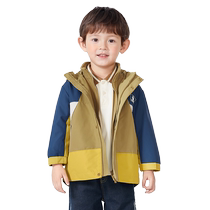 Balabala childrens clothing boys coats childrens autumn clothing 2024 new girls polar fleece two-piece set outdoor fashion