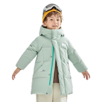 (Selection benefits) Balabala childrens down jacket new winter warm long hooded childrens clothing for older children