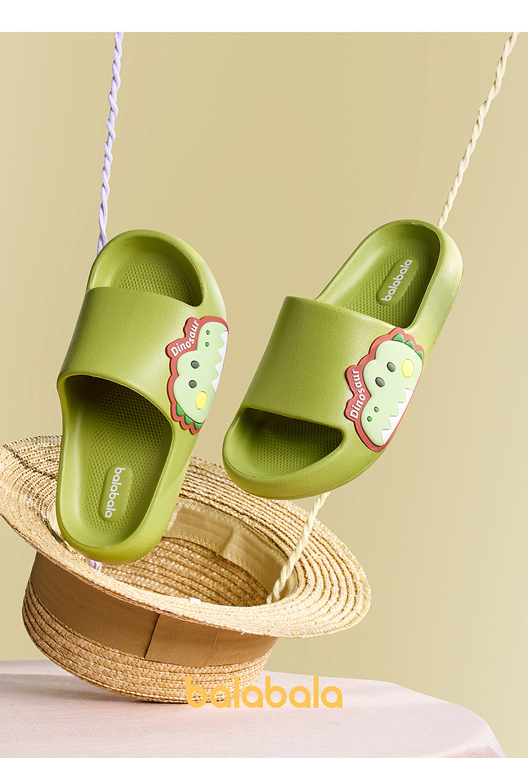 Balabala Children's Shoes Kids' Slippers Boys Girls Bathroom Shoes Home Summer Cartoon Sandals Casual Versatile — 39
