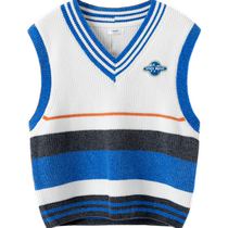 (Same style in the mall) Balabala Childrens Vest 2024 New Autumn Boys Vest Trendy College Style