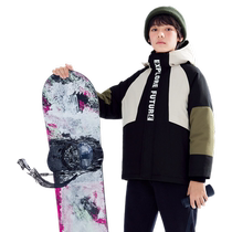 (Same style in the mall) Balabala childrens down jacket big childrens winter warm hooded boys trendy