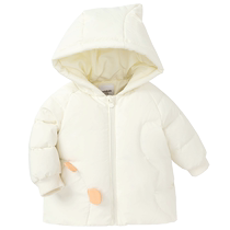 (Same style in the mall) Balabala Baby Off-Season Clearance Down Jacket Girls Jacket Winter Clothes Simple Literary Trend