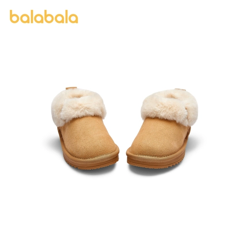 巴拉巴拉 Детские туфли, короткие сапоги, флисовые зимние модные ботинки, в западном стиле