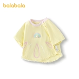 巴拉巴拉 Детская приятная телу футболка с коротким рукавом, летняя хлопковая летняя одежда для мальчиков, детская одежда