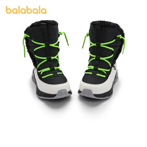 巴拉巴拉 Туфли подходит для мужчин и женщин, флисовые высокие сапоги, детская комфортная зимняя спортивная обувь, ботинки