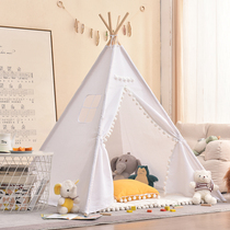 Tent indoor childrens kindergarten small tent white Indian game house internet celebrity picnic photo prop decoration