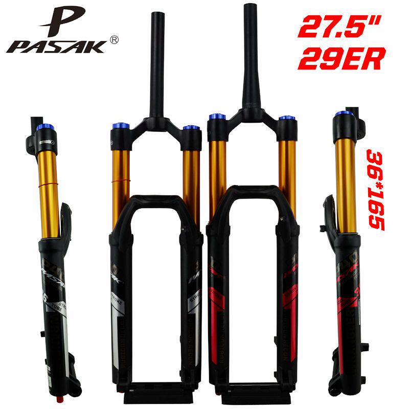 Mountain bike oil gas fork 36 stroke tube bicycle fork 27.5 29 inch straight tube spinal canal 1-1 2 barrel shaft 110
