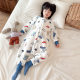 Children's one-piece pajamas autumn and winter baby flannel thickened warm boys and girls sleeping bag coral velvet anti-kick quilt