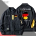 TASK Đức Đức bản đồ đồng phục bóng chày sáng tạo áo khoác mỏng áo khoác nam và nữ mùa xuân và mùa thu thủy triều - Đồng phục bóng chày Đồng phục bóng chày
