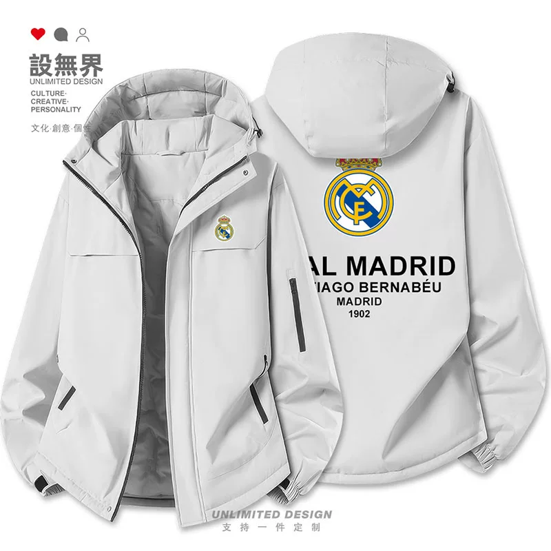 Футболка Real Madrid Real Madrid Ла Лига толстовка из хлопка для мужчин и женщин фанатов футбола дизайн куртки Unbounded