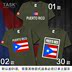 TASK Puerto Rico Puerto Rico Rico National Football bông ngắn tay áo thun nam Và nữ T-Shirt Tide Half-Sleeve Summer 