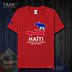 TASK Haiti Quốc Bản đồ Creative bông ngắn tay áo thun nam và nữ Casual thể thao Half-Sleeve Summer 50 