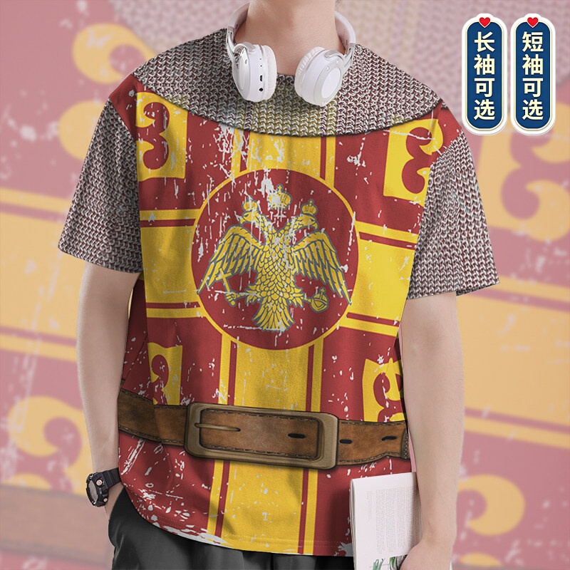 Byzantine Empire Byzantine Armor Quick-Drying T-Shirt for Men and Women Retro T-Shirt 000A Design Unbounded
