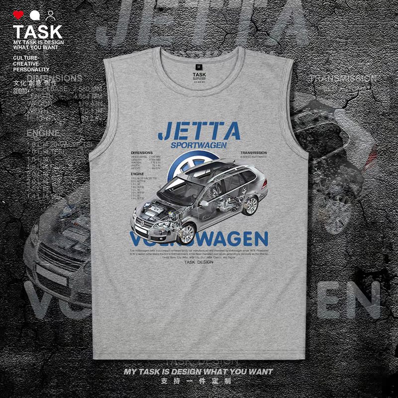 Du lịch Golf TASK Volkswagen Jetta xe Creative tay Vest For Men và nữ áo mùa hè