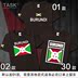 TASK Burundi Burundi đội tuyển quốc gia bông wearfootball ngắn tay áo thun nam và nữ của t-shirt sweaned nửa tay áo mùa hè váy 